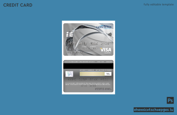 USA Carrington Mortgage Services Bank Visa Classic Card – Beispielvorschau